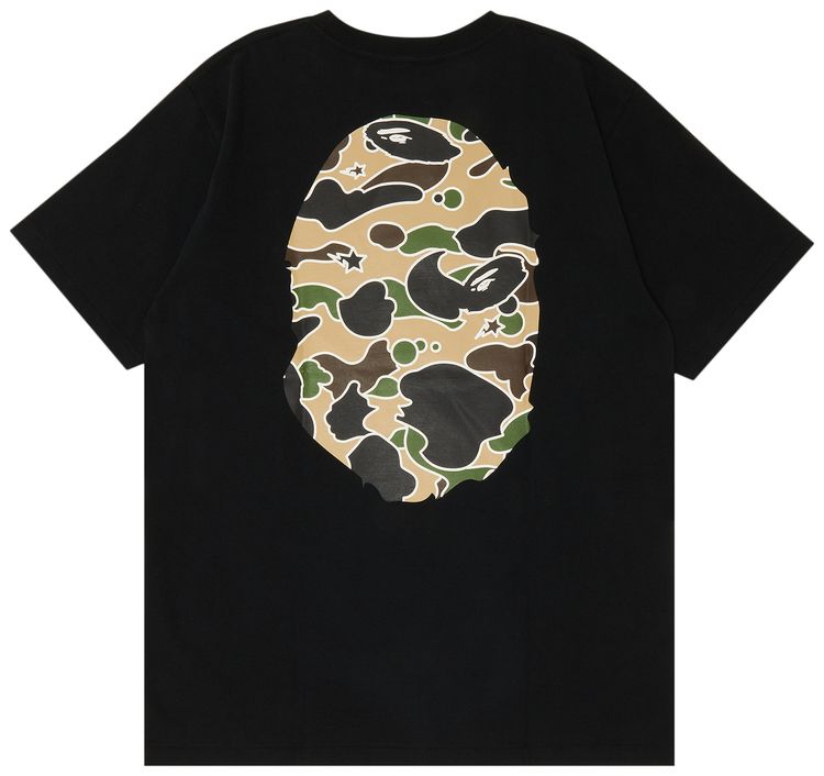 BAPE Sta Camo Big Ape Head Tee BlackYellow