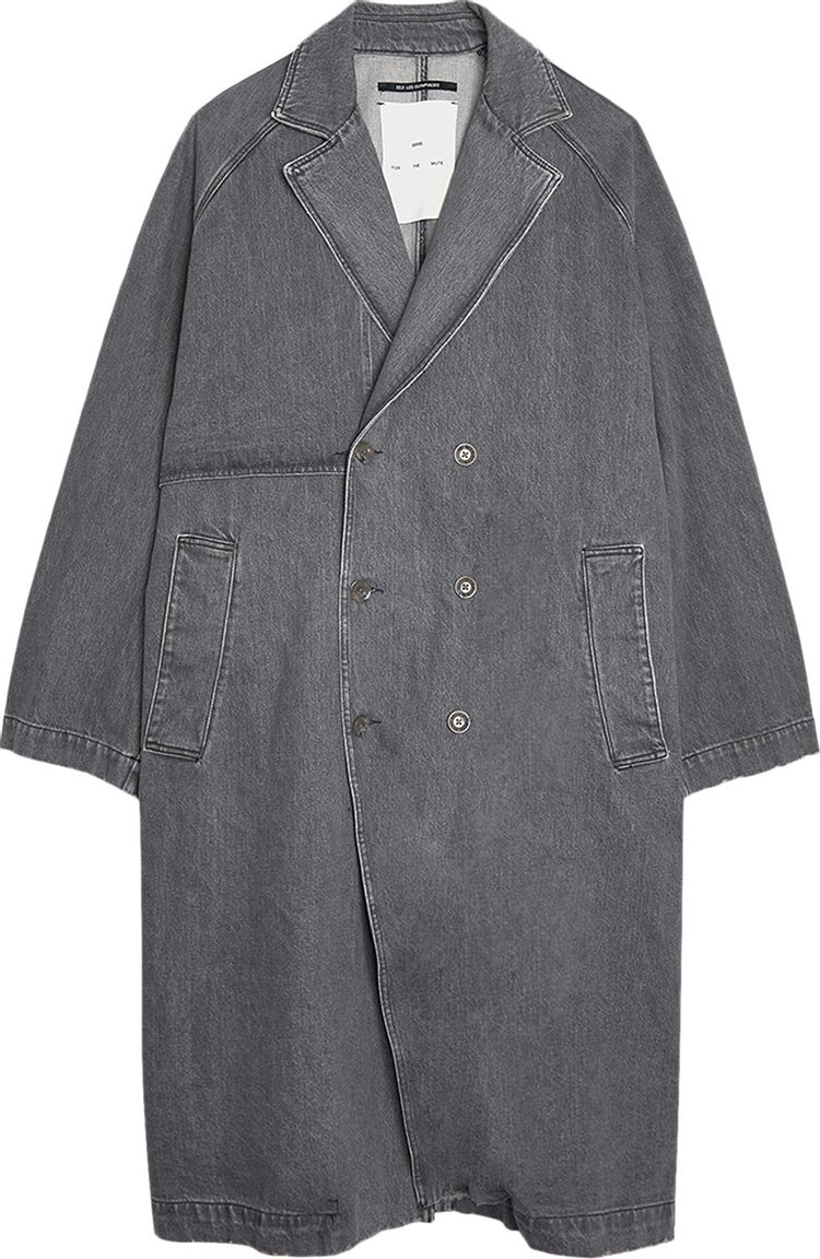 Song for the Mute Long Trench Coat Grey