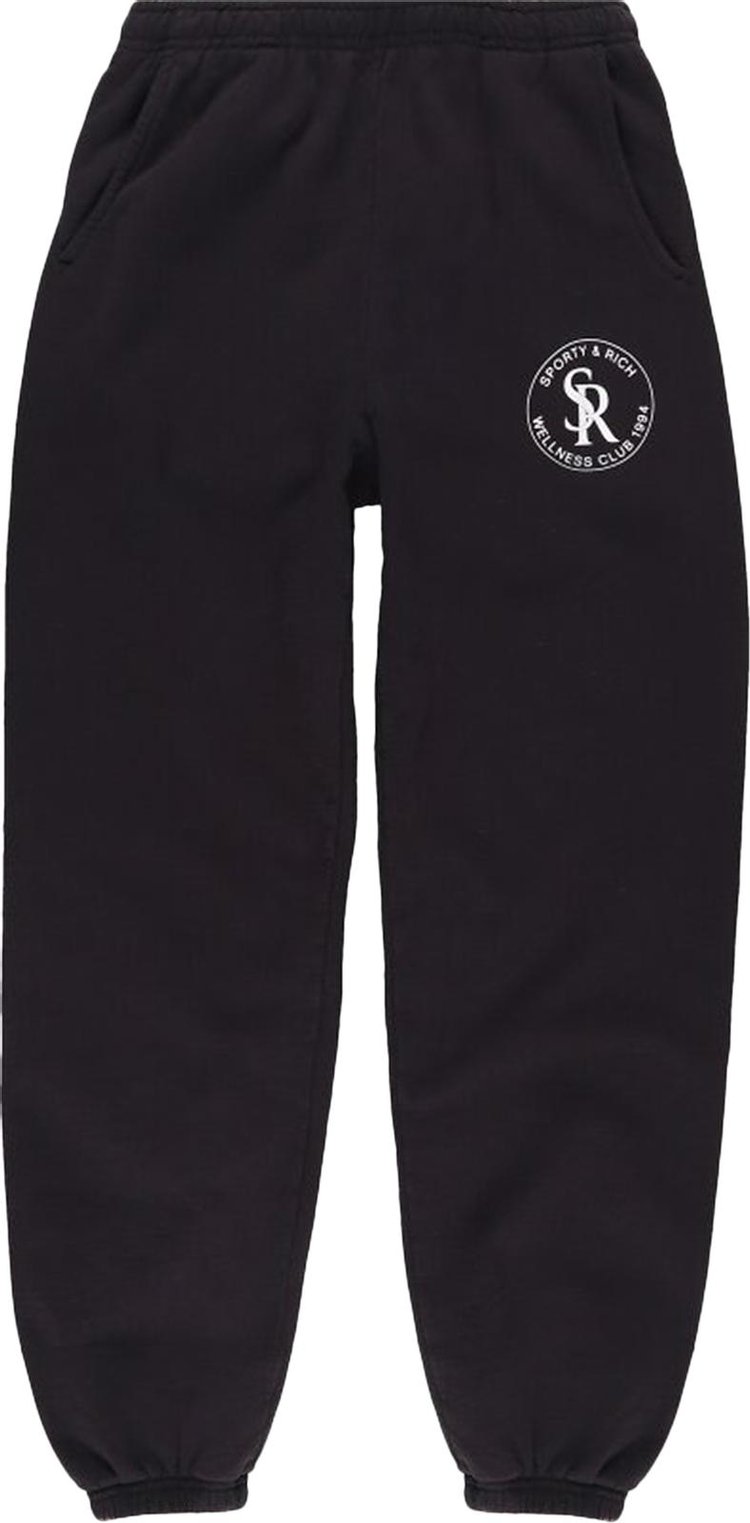 Sporty & Rich S&R Sweatpants 'Faded Black/White'