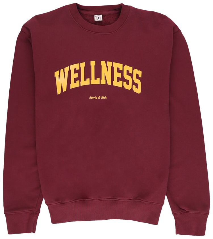 Sporty  Rich Wellness Ivy Crewneck MerlotGold