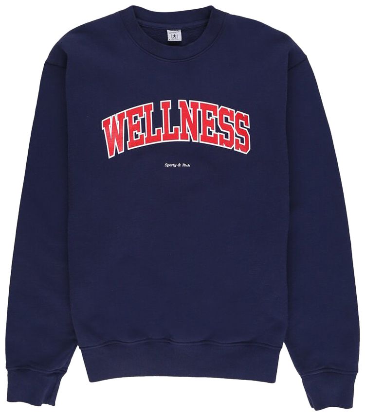Sporty  Rich Wellness Ivy Crewneck NavySports Red