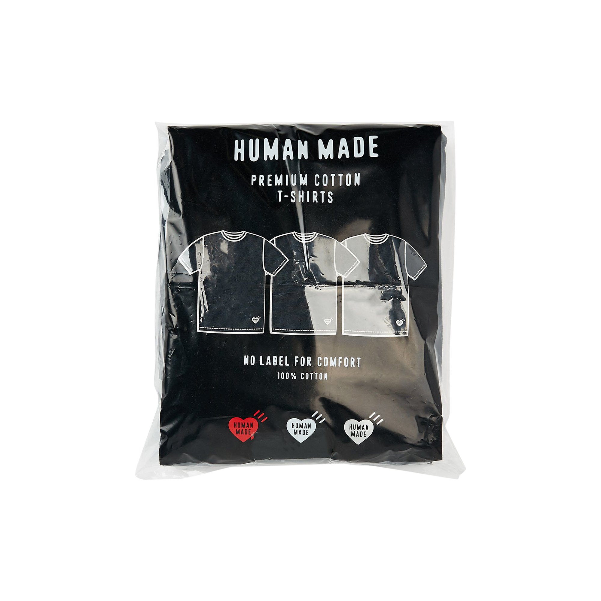 Buy Human Made 3-Pack T-Shirt Set 'Black' - HM25CS042 BLAC | GOAT