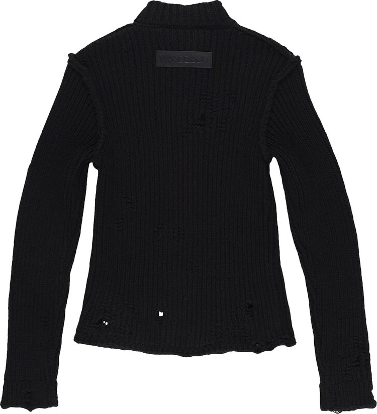 JW Anderson Distressed Cardigan Black