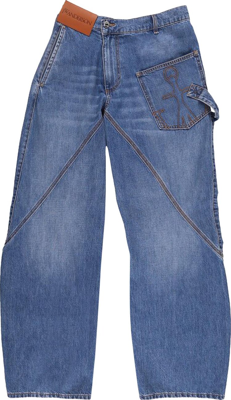 JW Anderson Twisted Workwear Jeans 'Light Blue Denim'