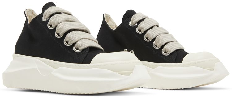 Rick Owens DRKSHDW Fogachine Cotton Denim Megalace Abstract Low Black Milk