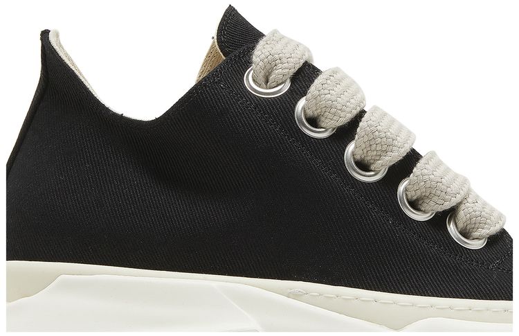 Rick Owens DRKSHDW Fogachine Cotton Denim Megalace Abstract Low Black Milk