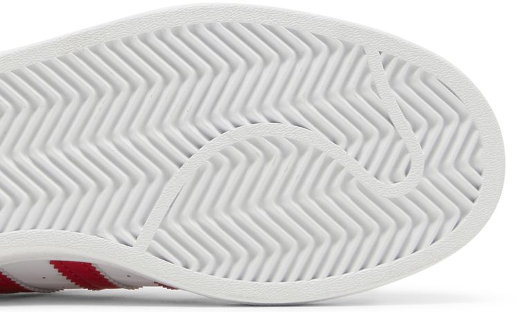 Adidas Superstar J White Vivid Red