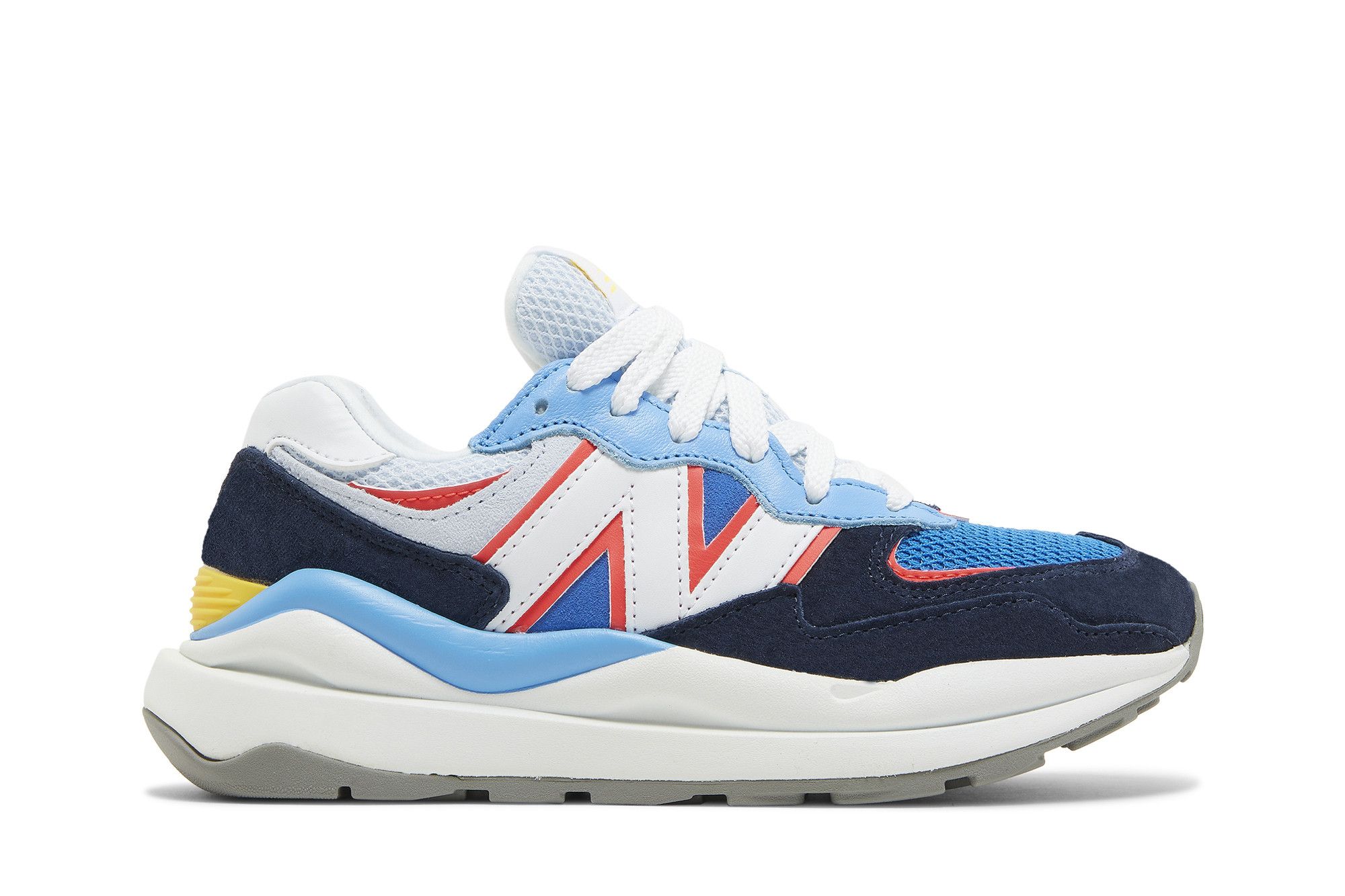 Buy New Balance Wmns 57/40 'Natural Indigo Electric Red