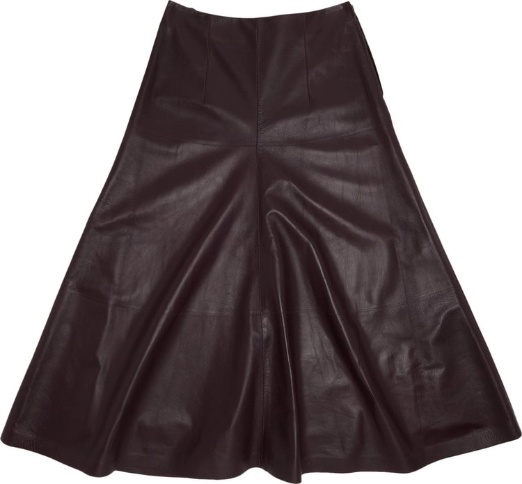 Lanvin Flare Maxi Skirt 'Burgundy'
