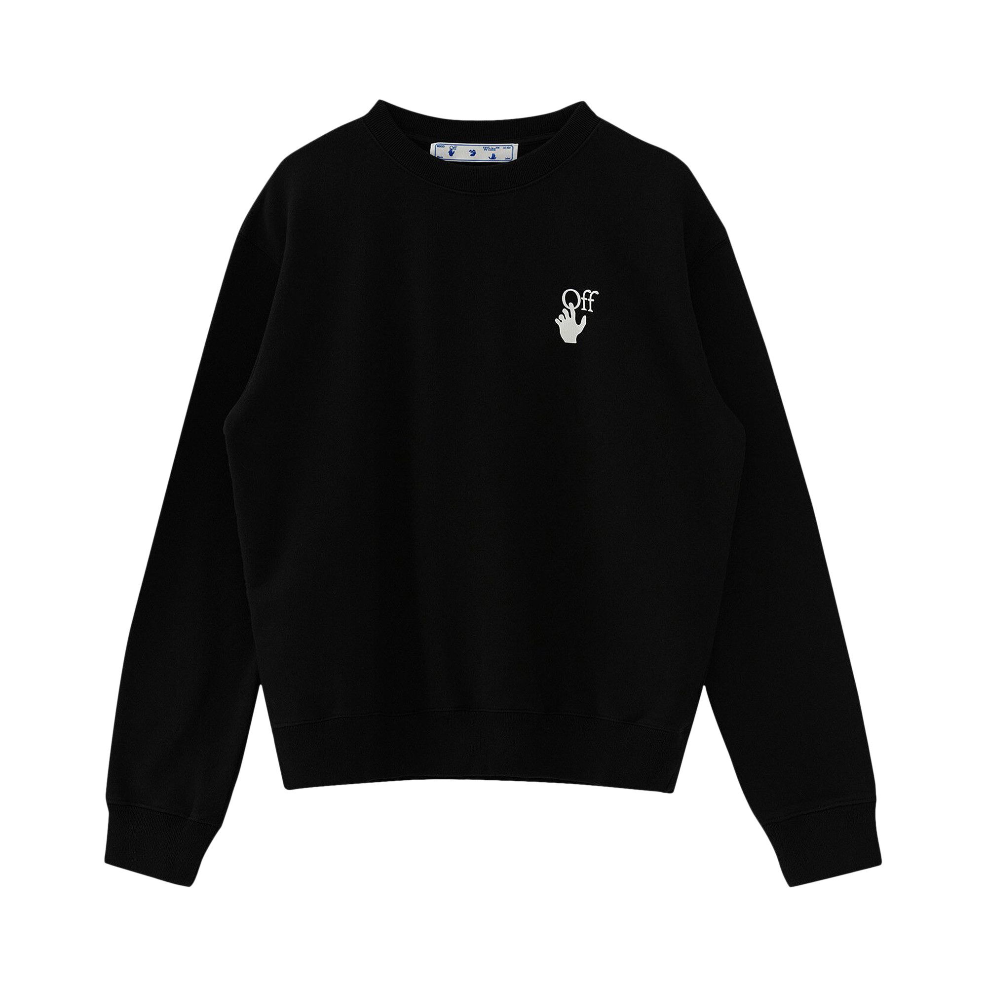 Off white clearance logo print sweatshirt