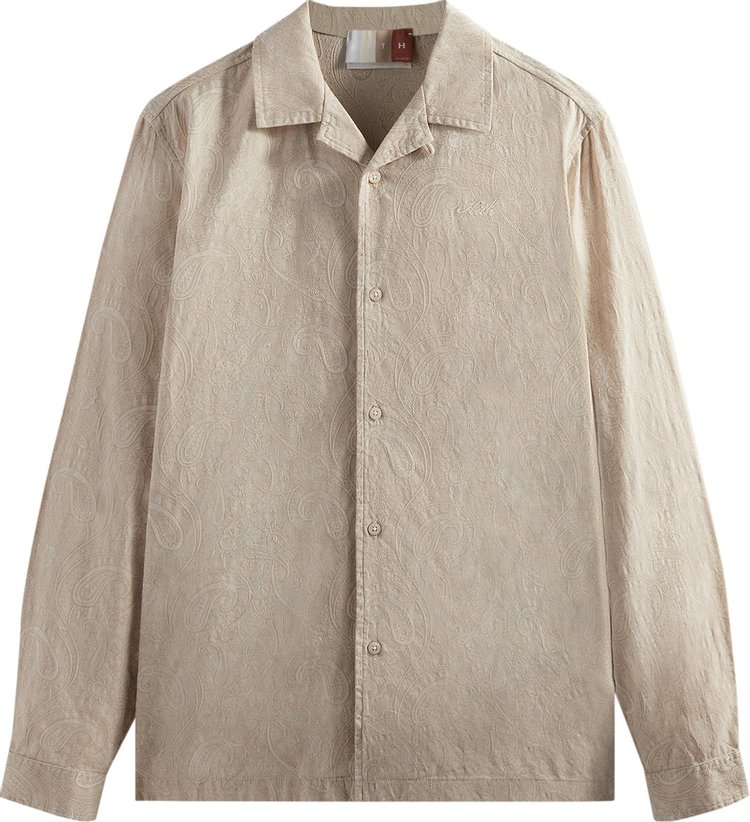 Kith Paisley Jacquard Thompson Camp Collar Shirt Veil