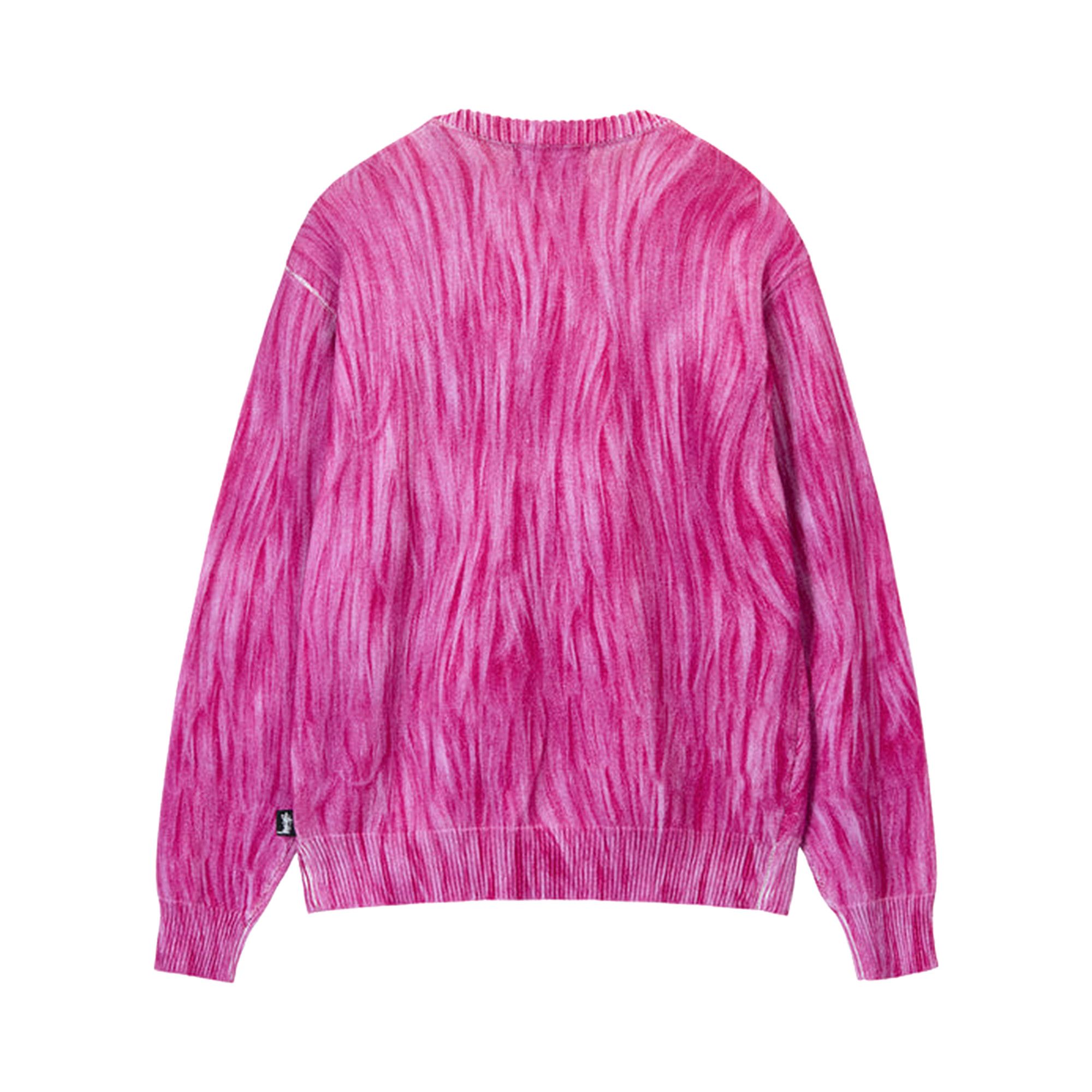 Buy Stussy Printed Fur Sweater 'Pink' - 117171 PINK | GOAT