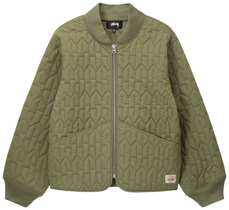Stussy S Quilted Liner Jacket Olive