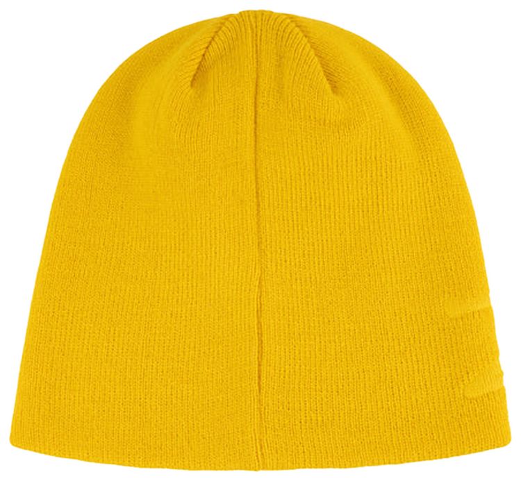 Stussy Debossed Stock Logo Skullcap Beanie Yellow