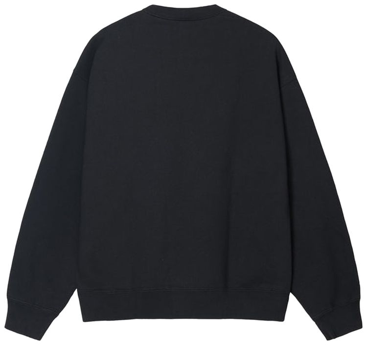 Stussy x Nike Acid Wash Fleece Crew Black