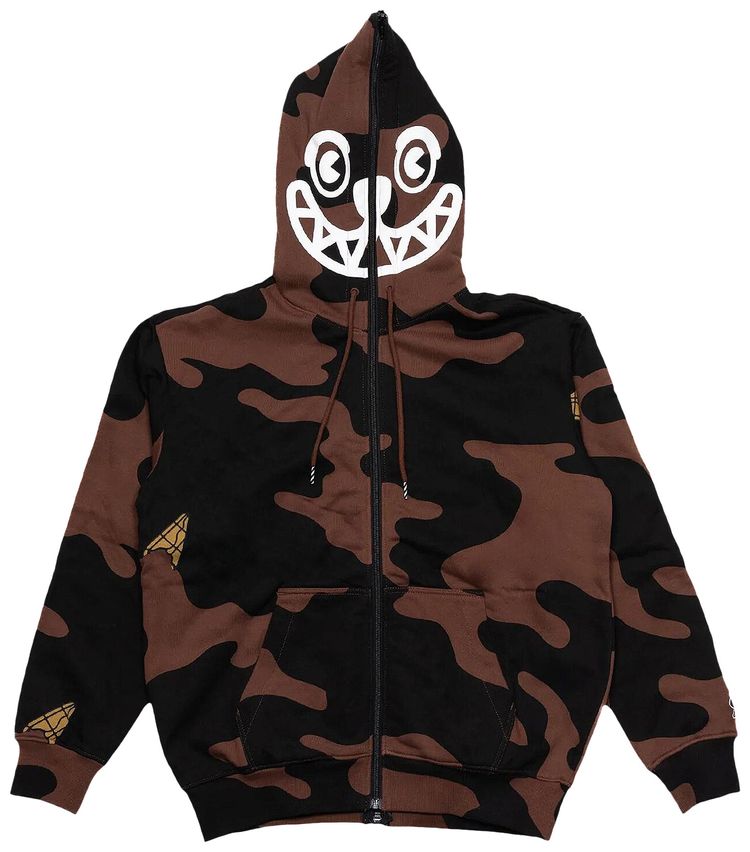 Icecream Smile Hoodie Brunette