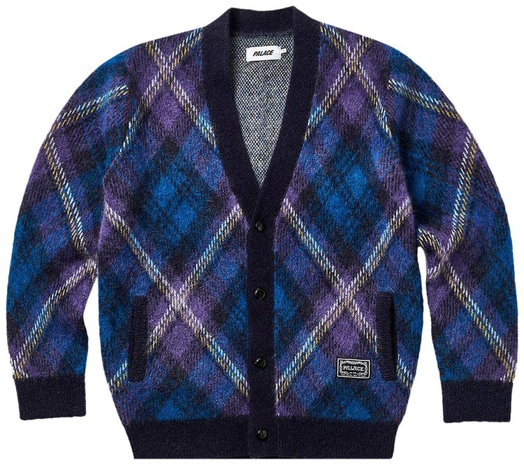 Palace Fluffy Cardigan Purple