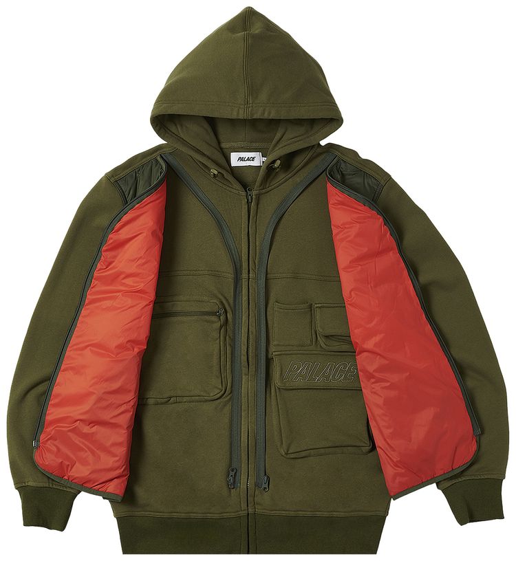 Palace Tactical Zip Hood The Deep Green