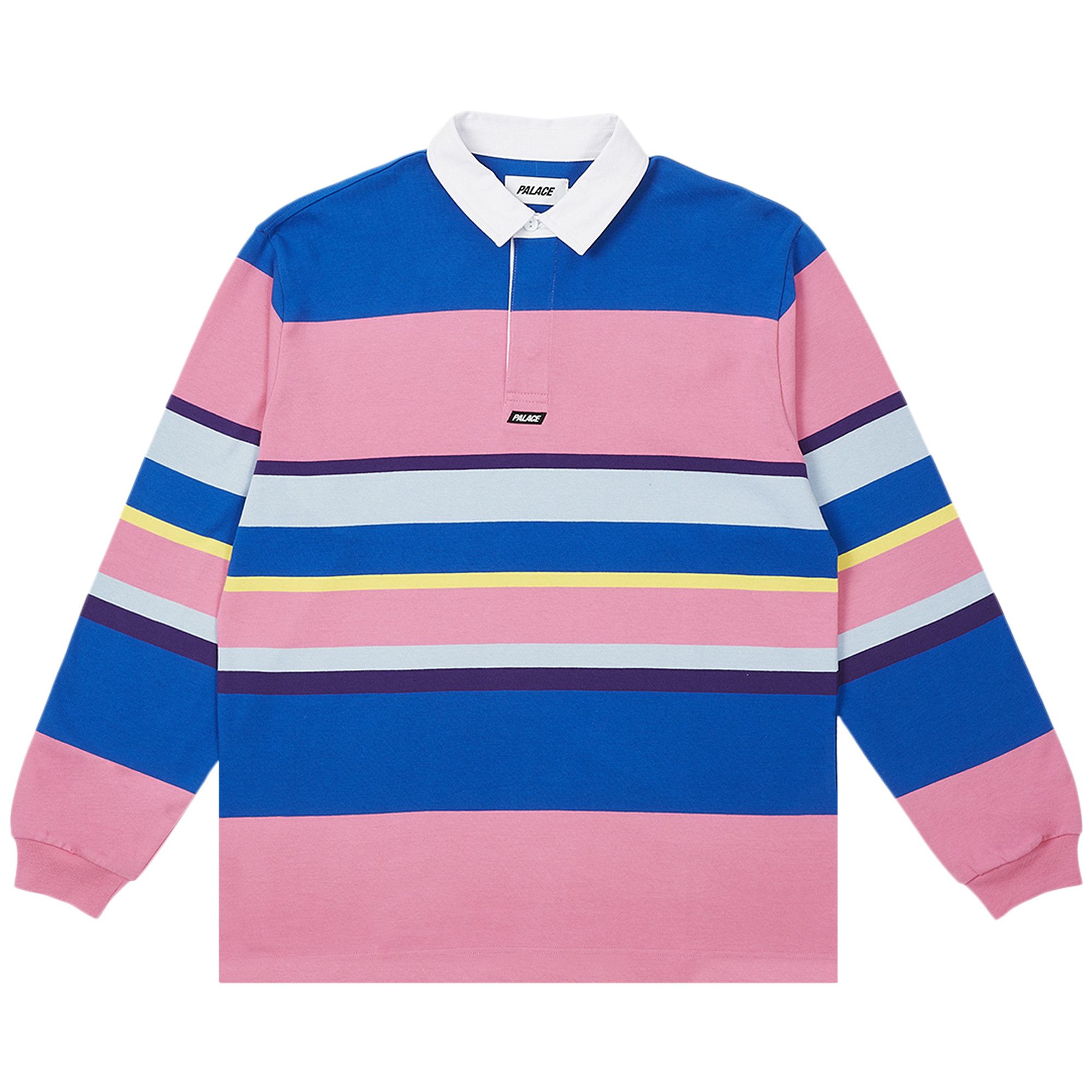 Buy Palace Big Stripe Rugby Top 'Pink' - P24ES008 | GOAT