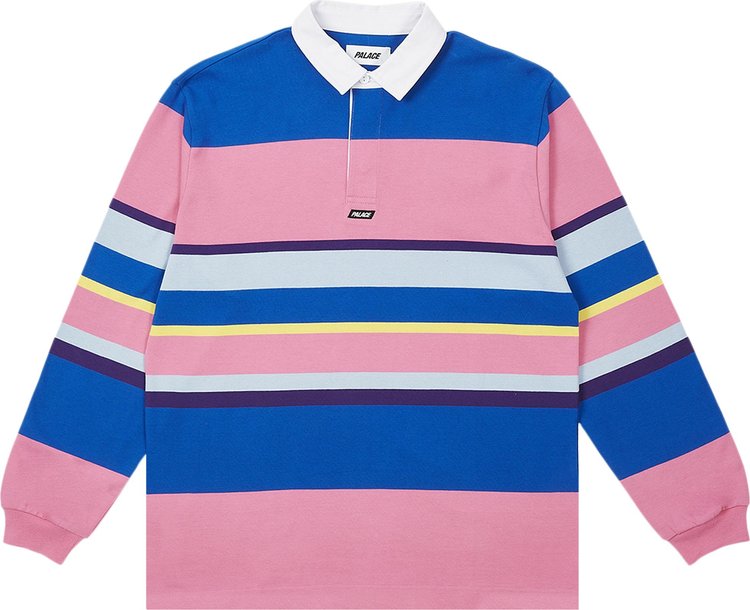 Palace Big Stripe Rugby Top Pink