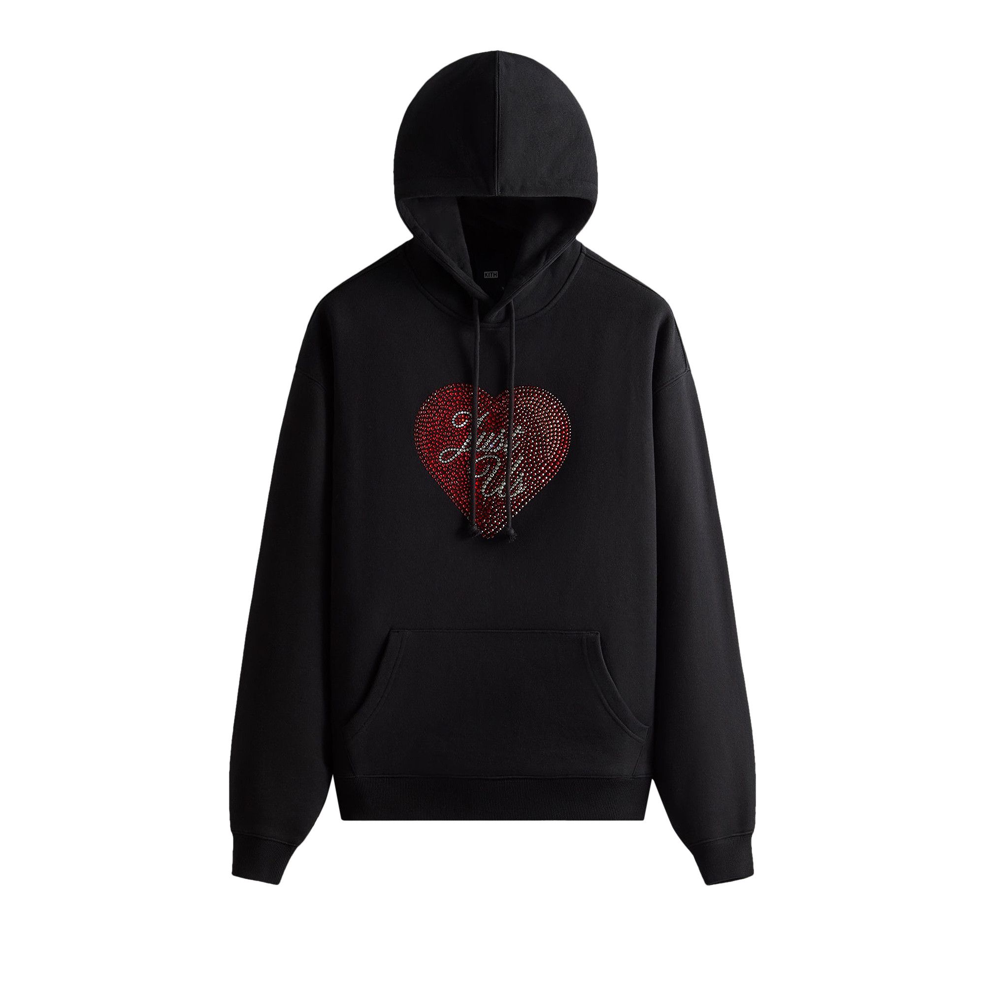 Buy Kith Just Us Hoodie With Swarovski Crystals Black KHM030984 001 GOAT CA