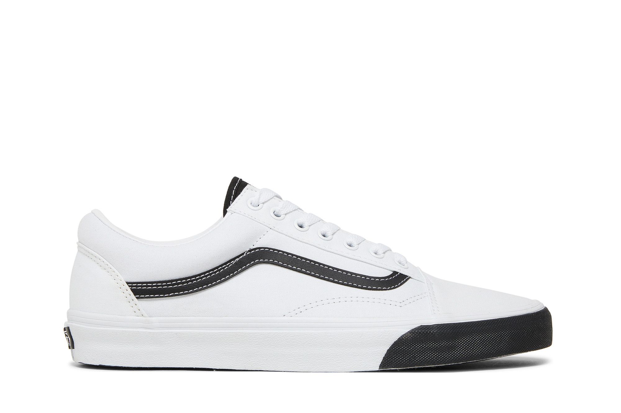 Color block old skool vans white and black new arrivals
