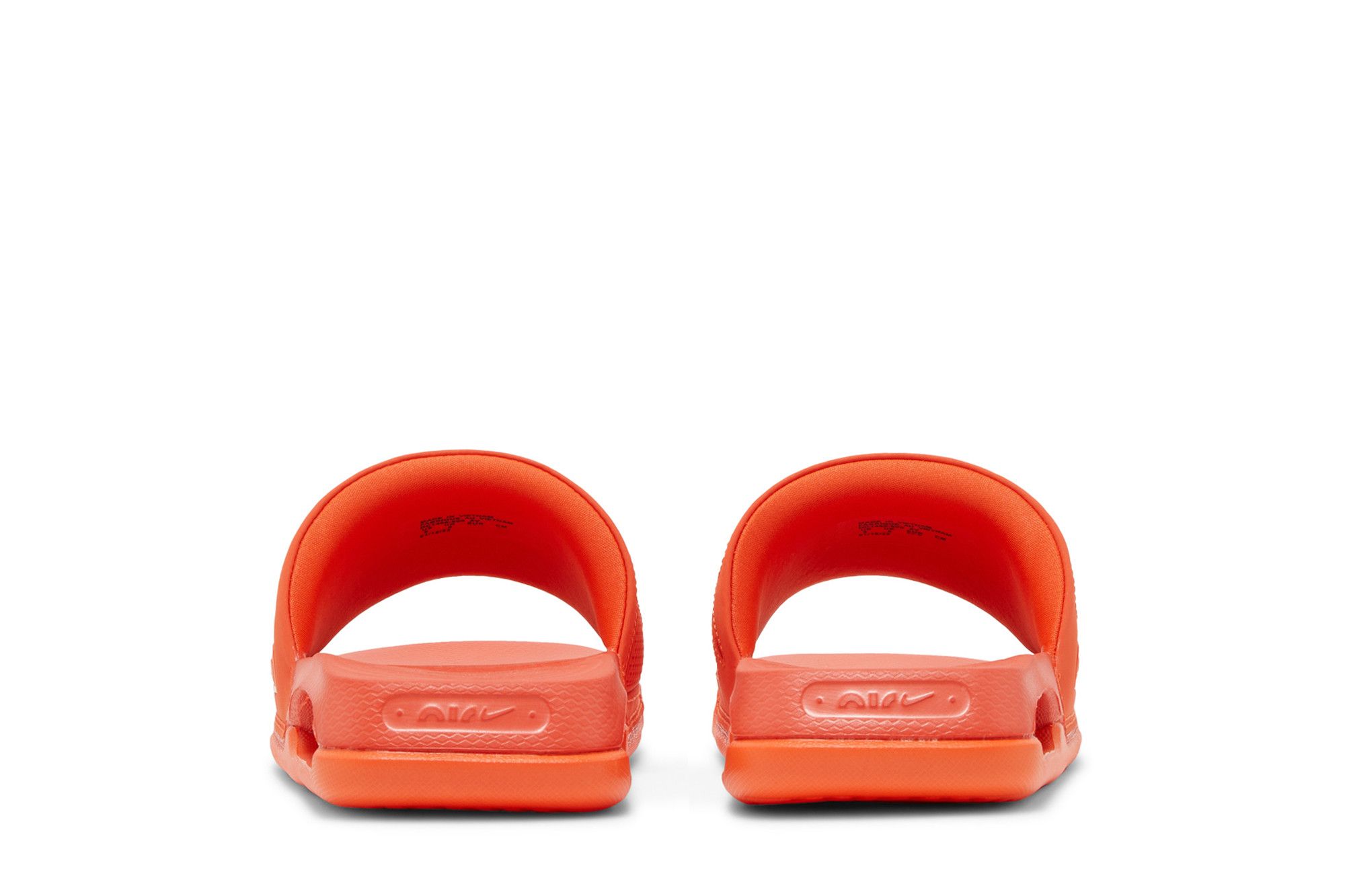 neon orange nike sandals