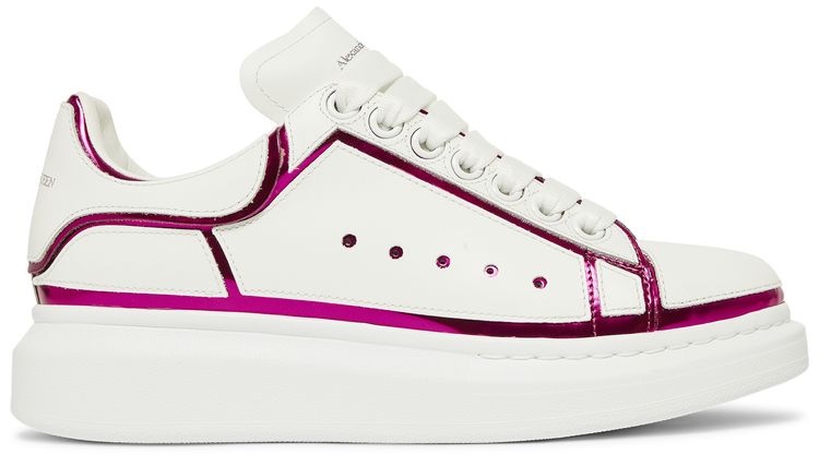 alexander mcqueen white and pink sneakers