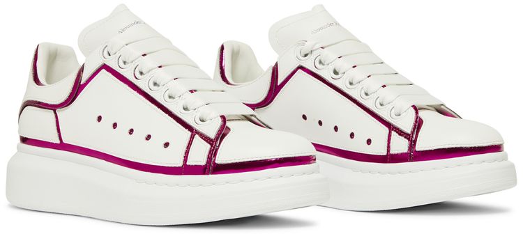 Alexander McQueen Wmns Oversized Sneaker White Printers Pink
