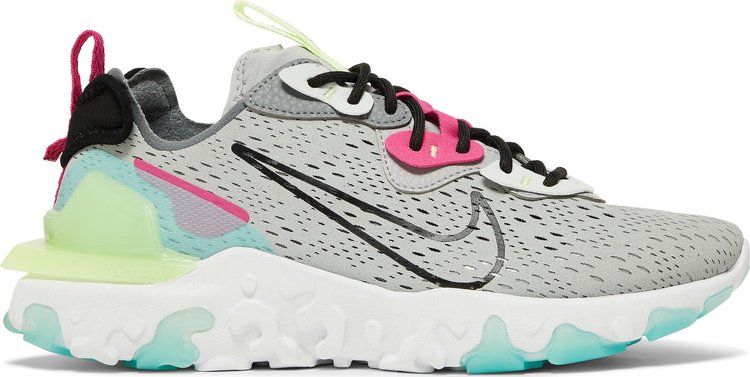 Wmns React Vision 'Wolf Grey Pink Prime'