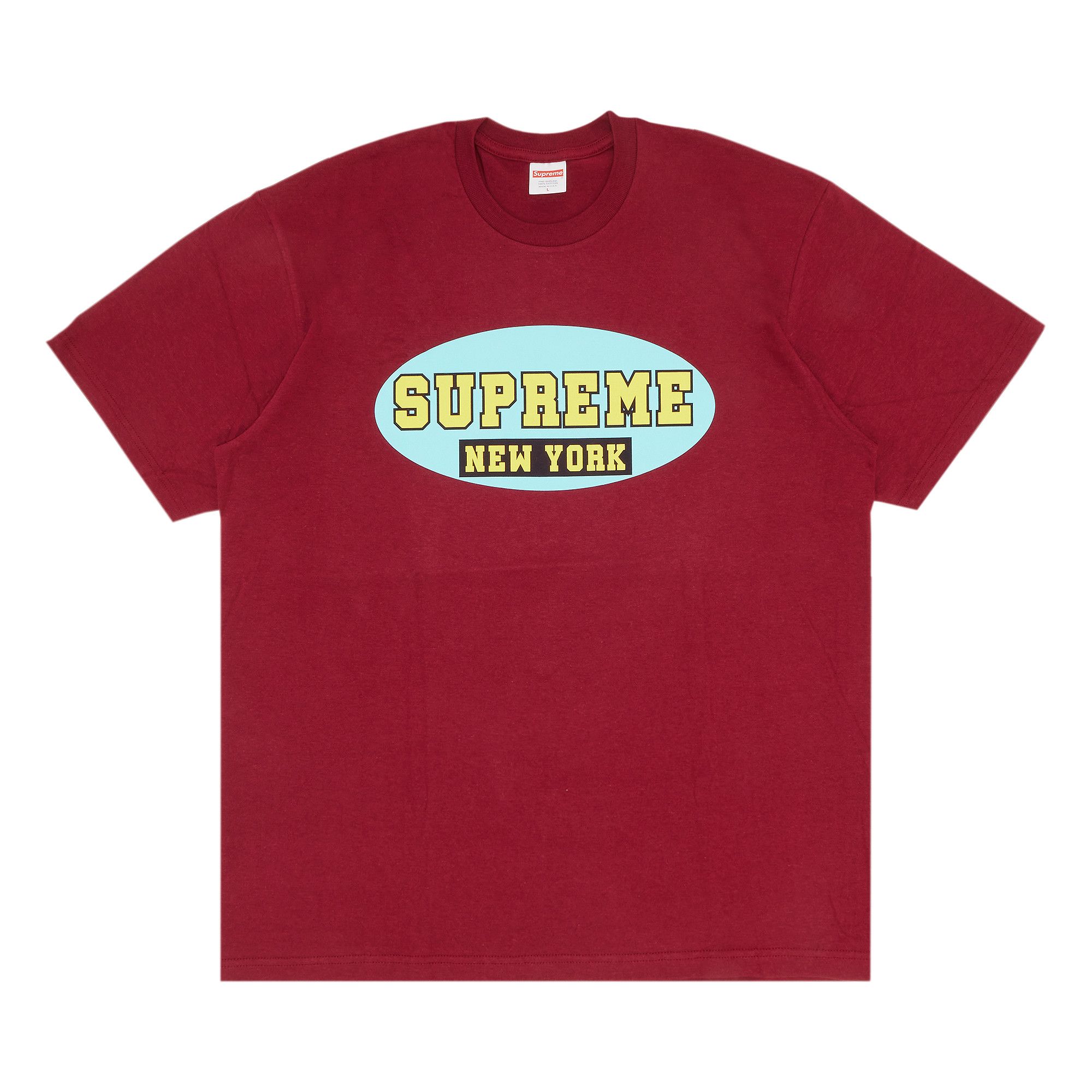 Supreme nueva york tee discount