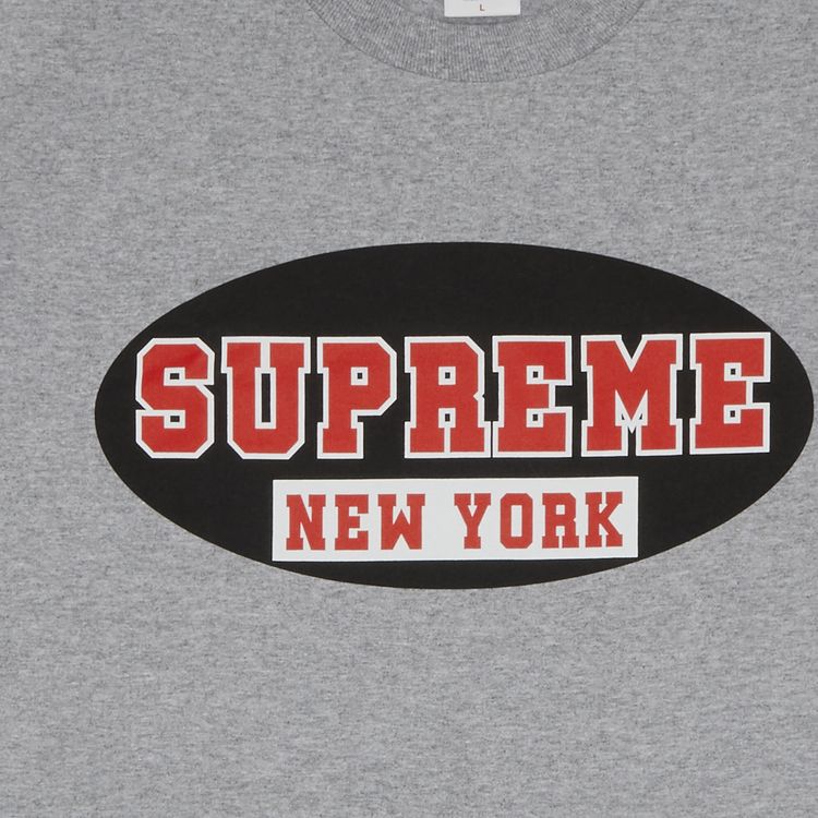 Supreme New York Tee Heather Grey