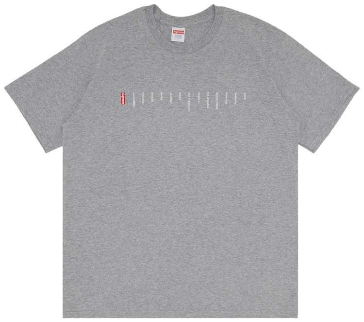 Supreme Location Tee Heather Grey