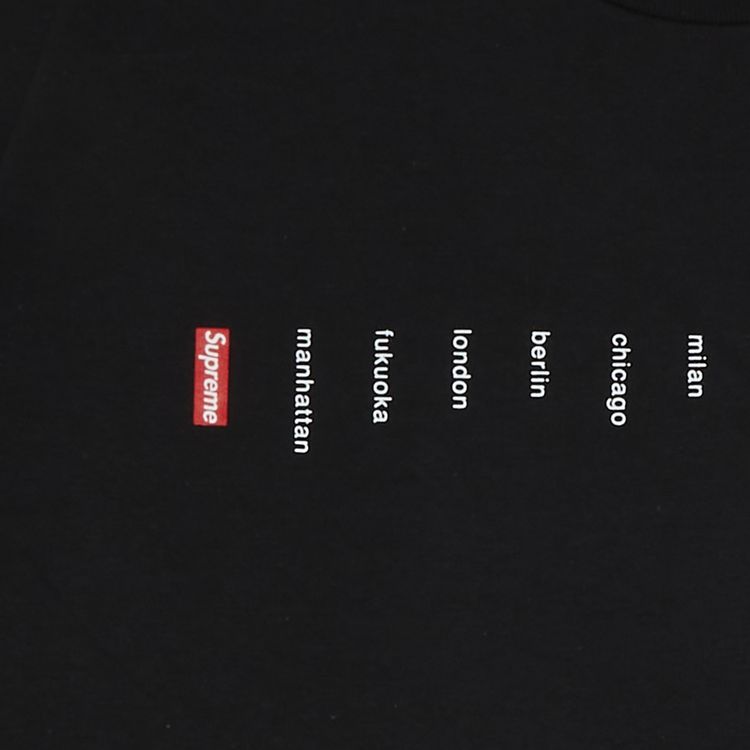 Supreme Location Tee Black
