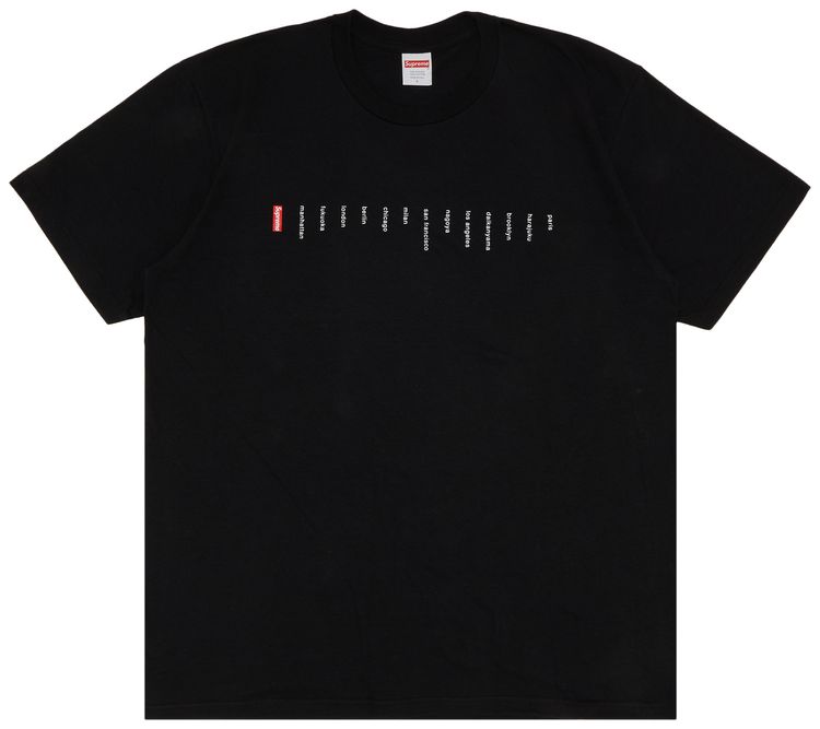 Supreme Location Tee Black