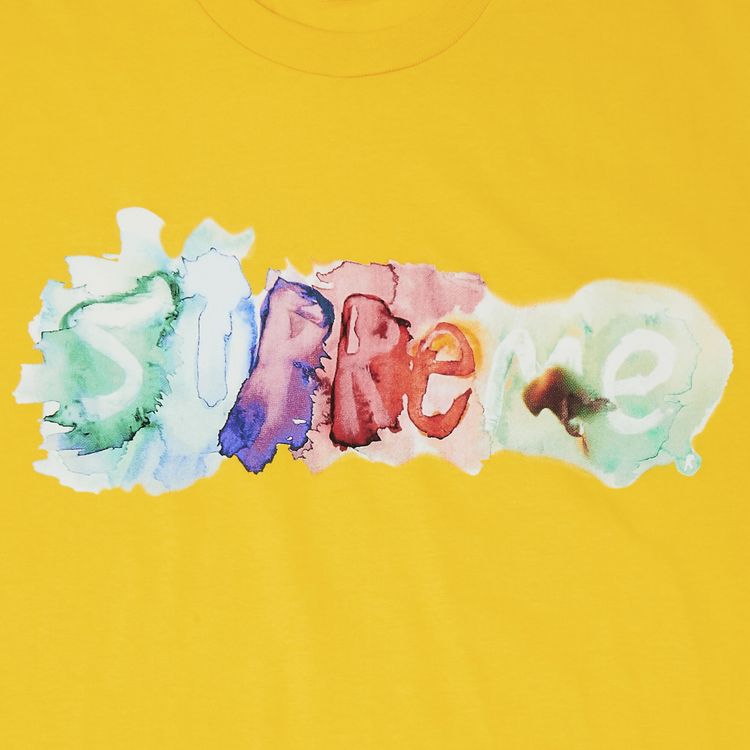 Supreme Watercolor Tee Yellow