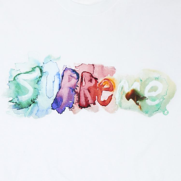 Supreme Watercolor Tee White