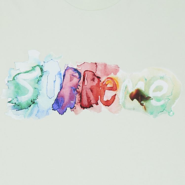 Supreme Watercolor Tee Pale Green