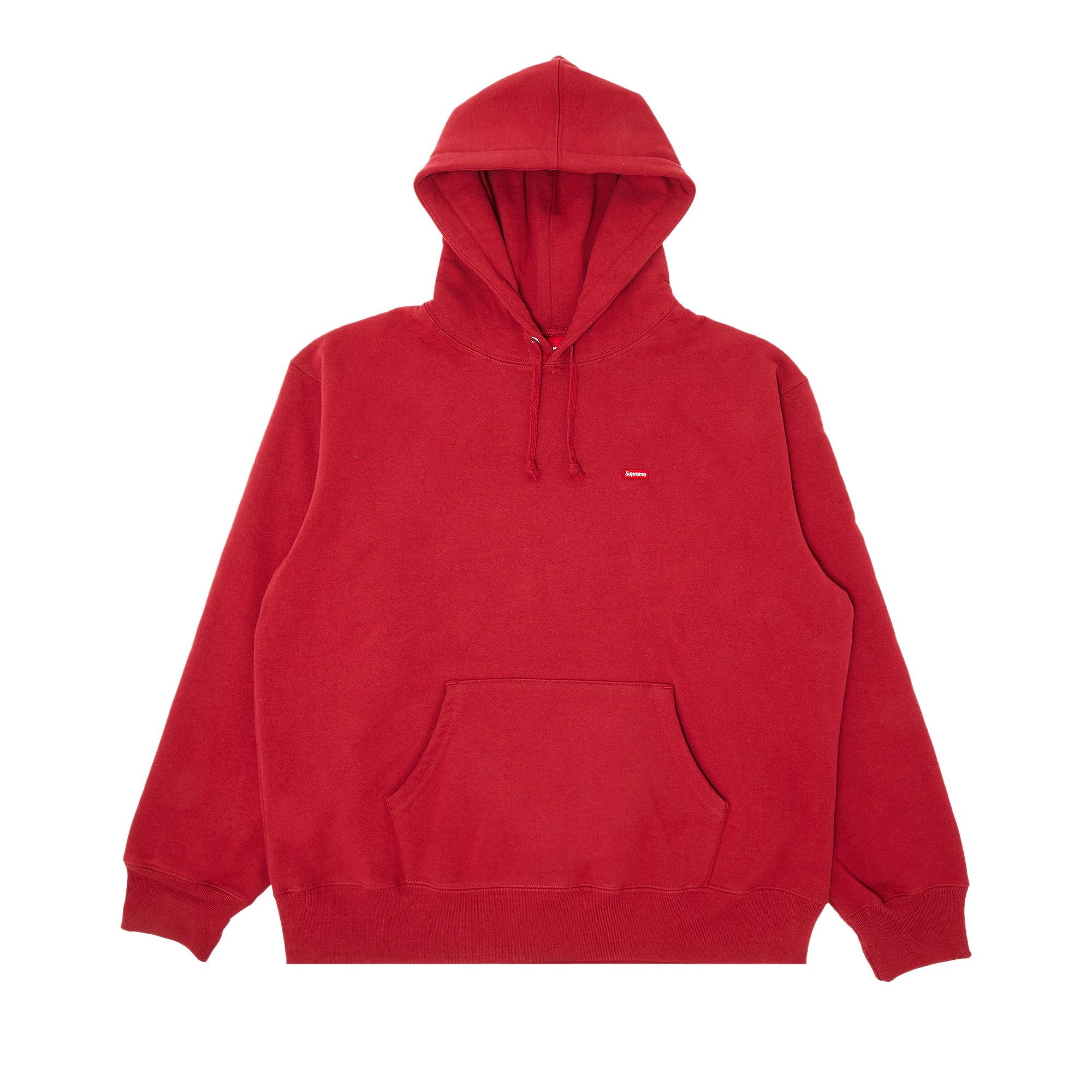 Supreme Small Box Hooded Sweatshirt 'Dark Red'