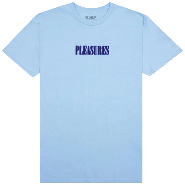 Pleasures Blurry T Shirt Carolina Blue