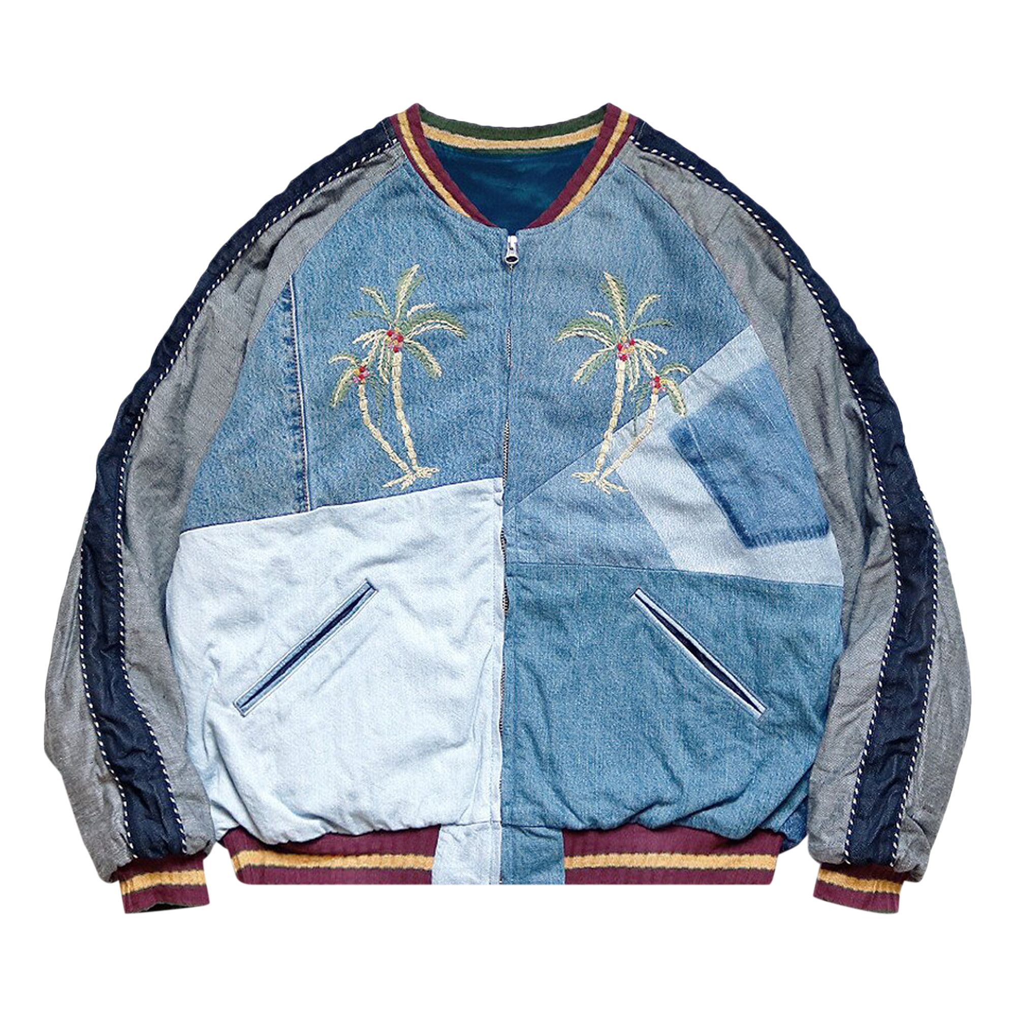 その他 TEN SOUVENIR JKT NAVY L Kapital | Velveteen Souvenir JKT - Raven and Skull - Black