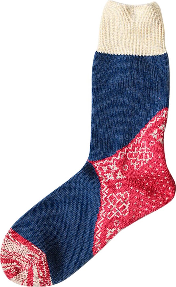 Kapital 96 Yarns Heel Bandana Socks 'Red'