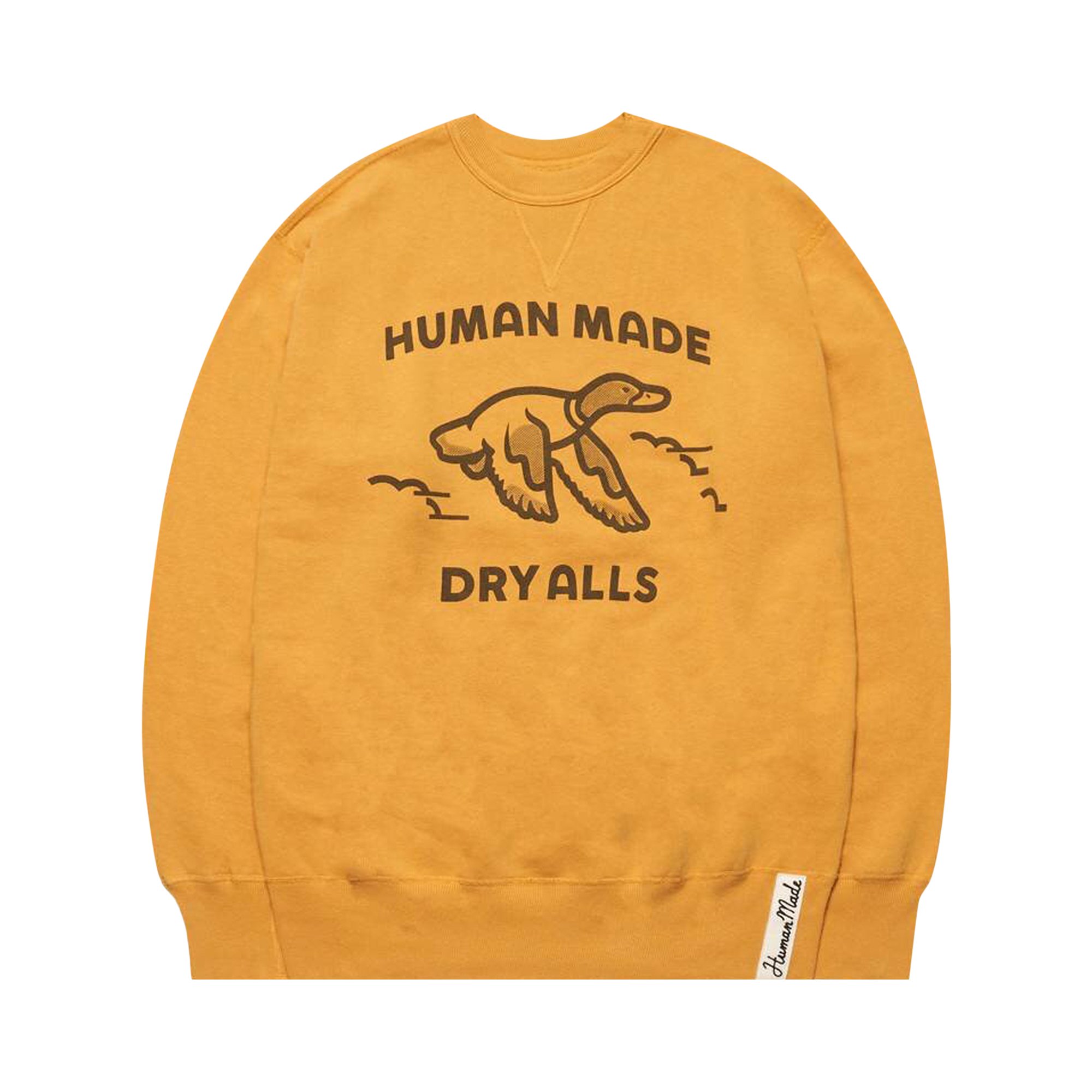 Buy Human Made Crewneck Sweatshirt Duck 'Yellow' - HM24CS021 YELL