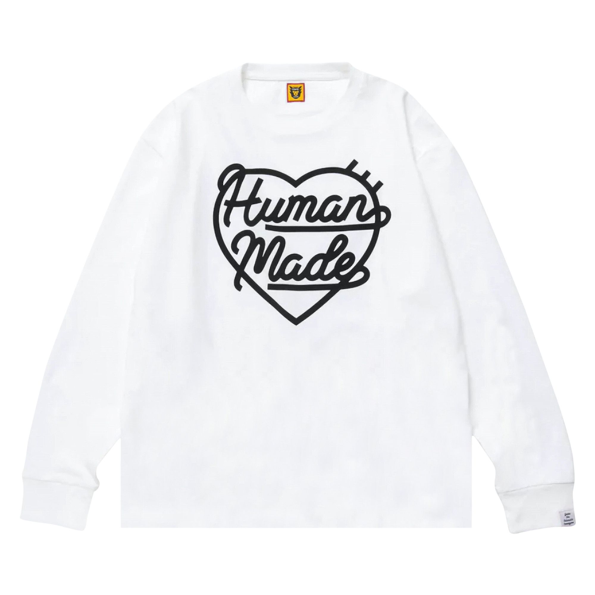 トップス HUMAN MADE HEART L/S T-SHIRT WHITE 2XL Buy Human Made Heart Long-Sleeve Tee 'White' - HM24CS008