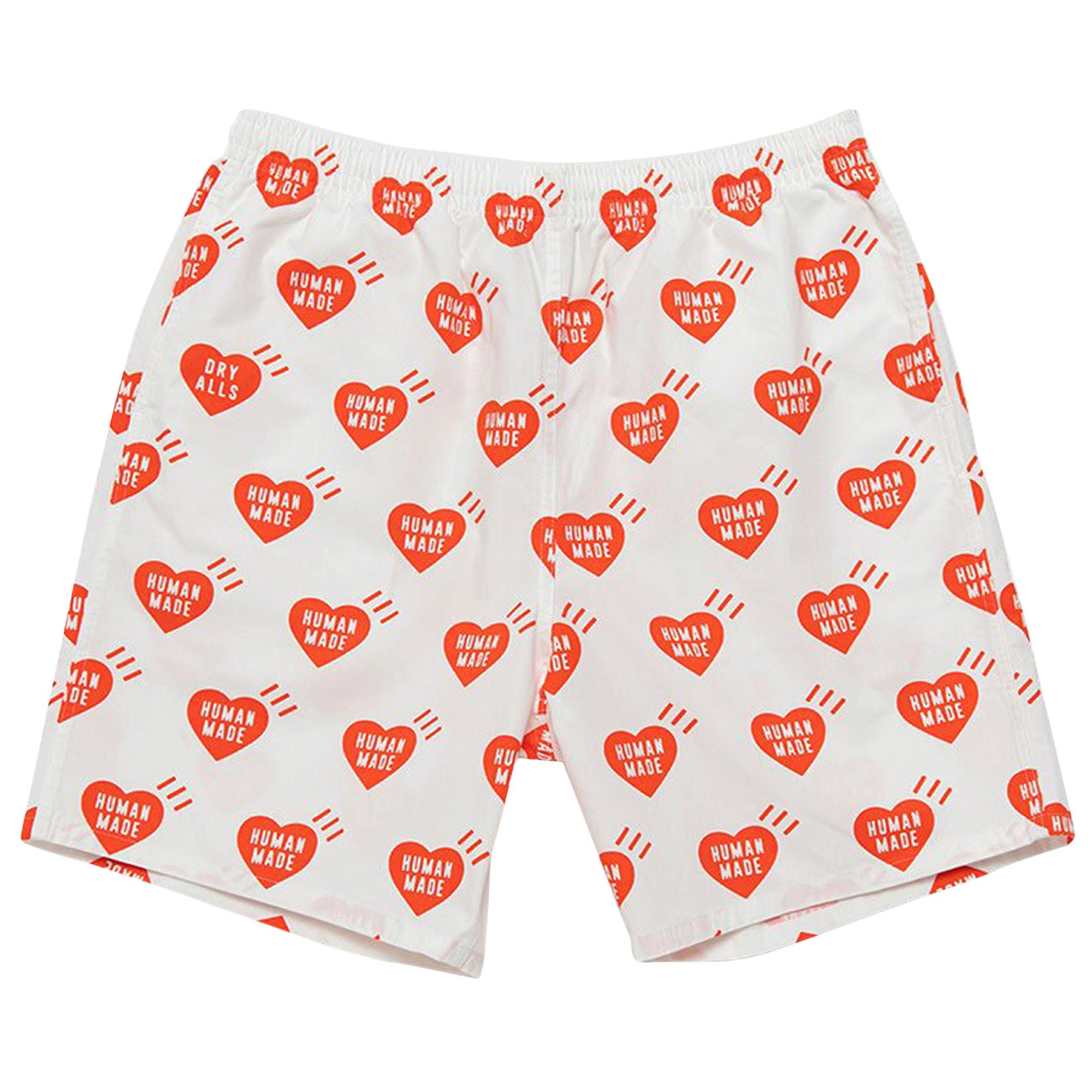 Buy Human Made Heart Aloha Shorts 'White' - HM23PT013 WHIT | GOAT