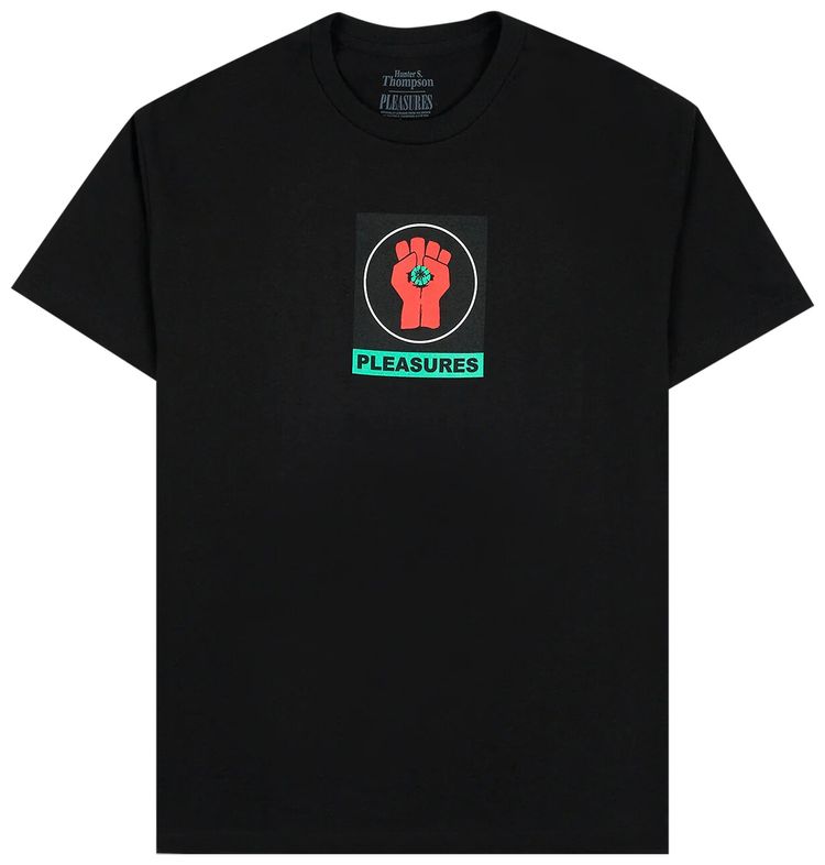 Pleasures Badge T Shirt Black