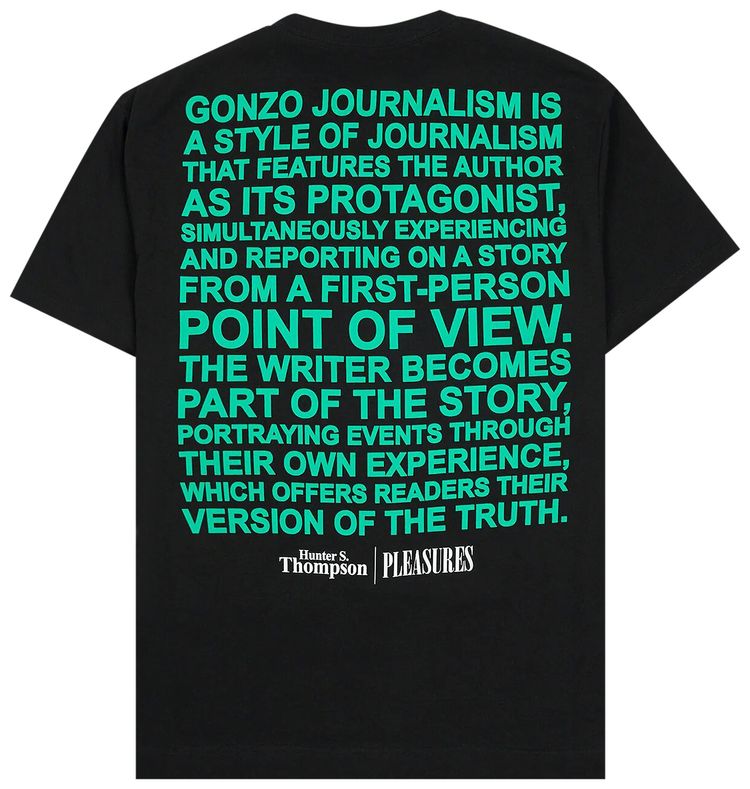 Pleasures Badge T Shirt Black