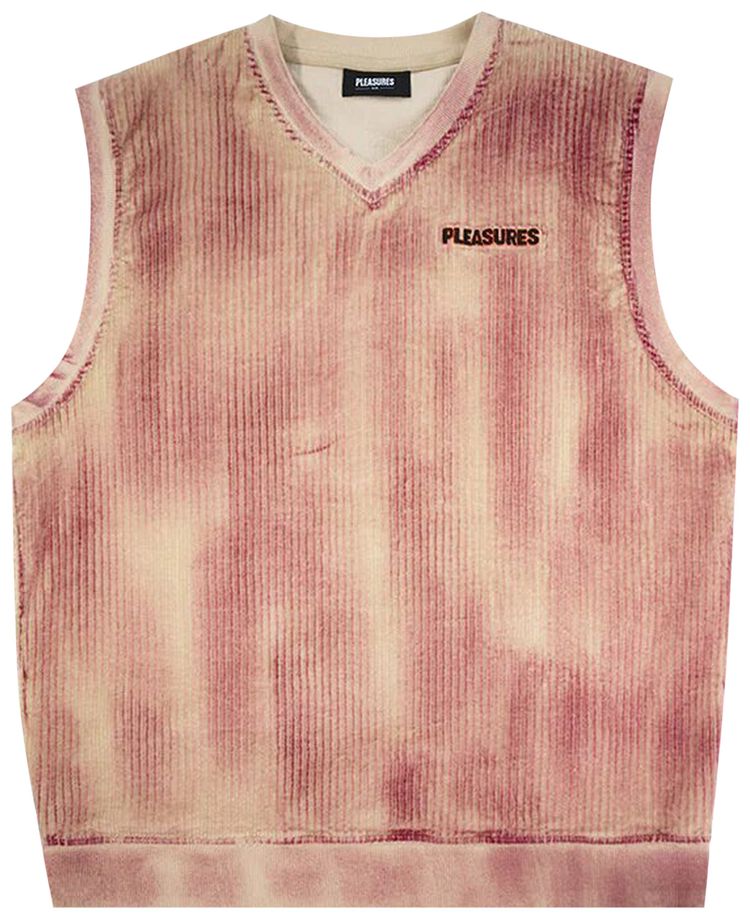 Pleasures Focused Cord Vest Natural