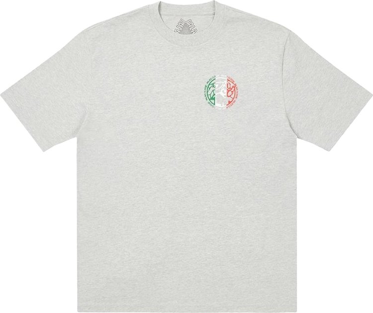 Palace Classico T Shirt Grey Marl