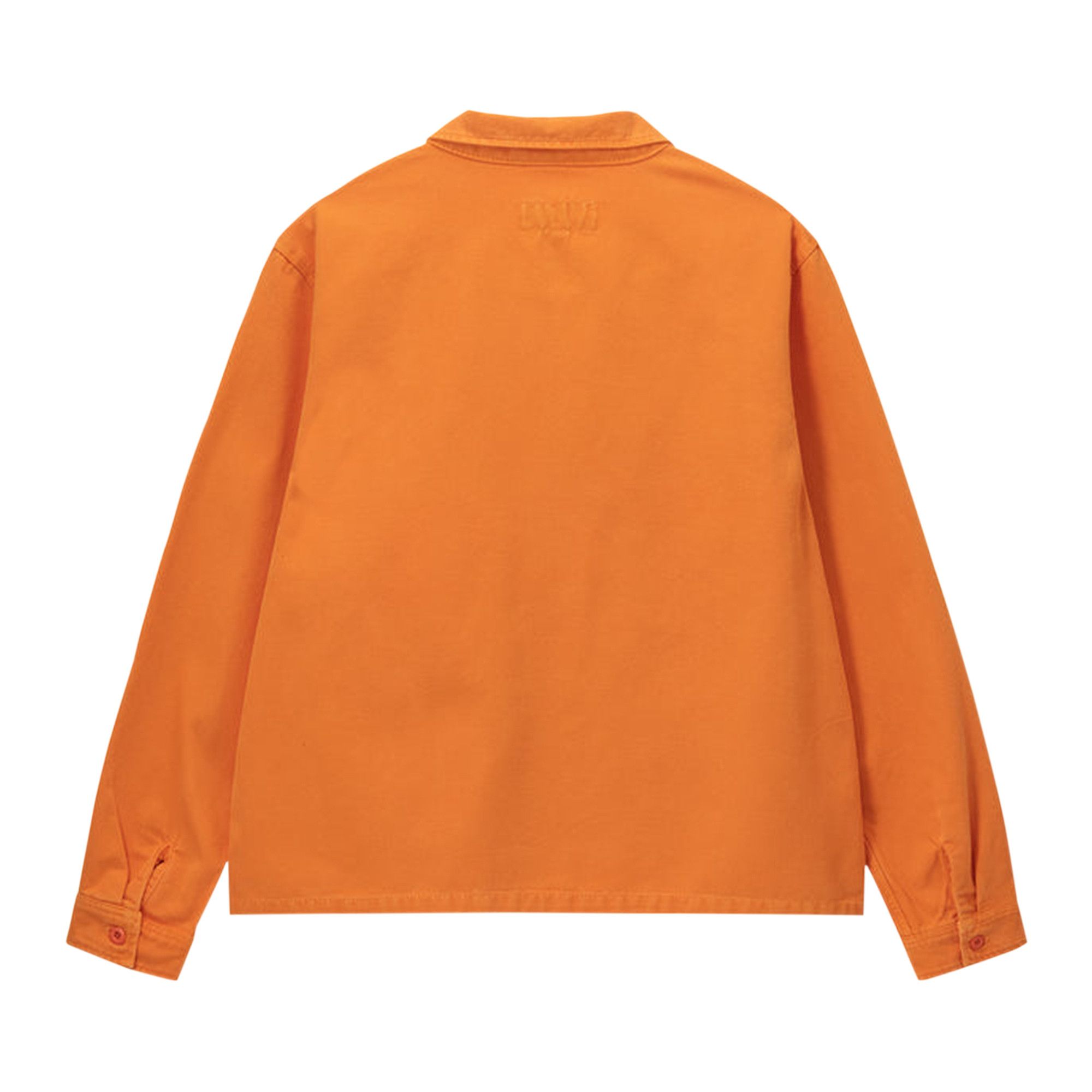 Buy Stussy Washed Canvas Zip Shirt 'Orange' - 1110264 ORAN
